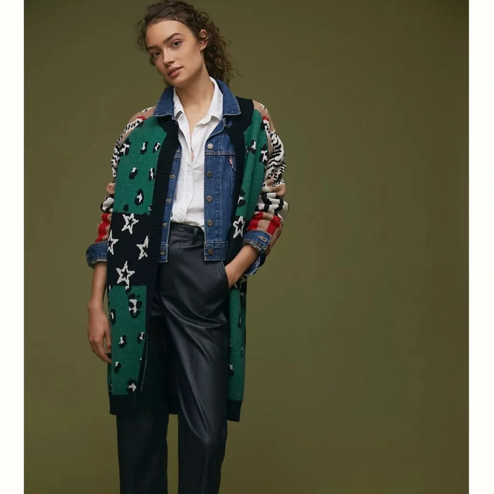 Anthropologie vilagallo starry leopard cardigan new with tags